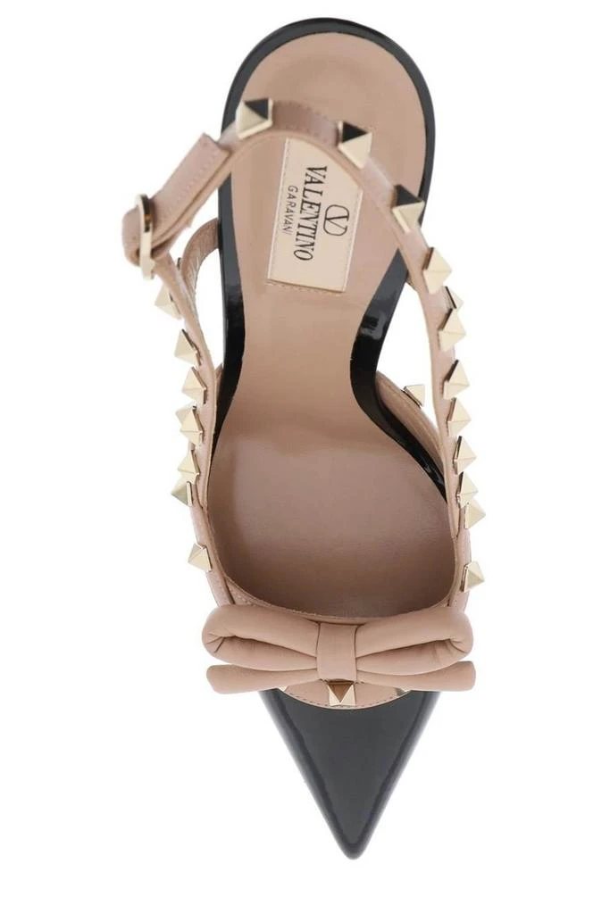 Valentino Valentino	Gravani Rockstud Bow Pointed Toe Pumps 4