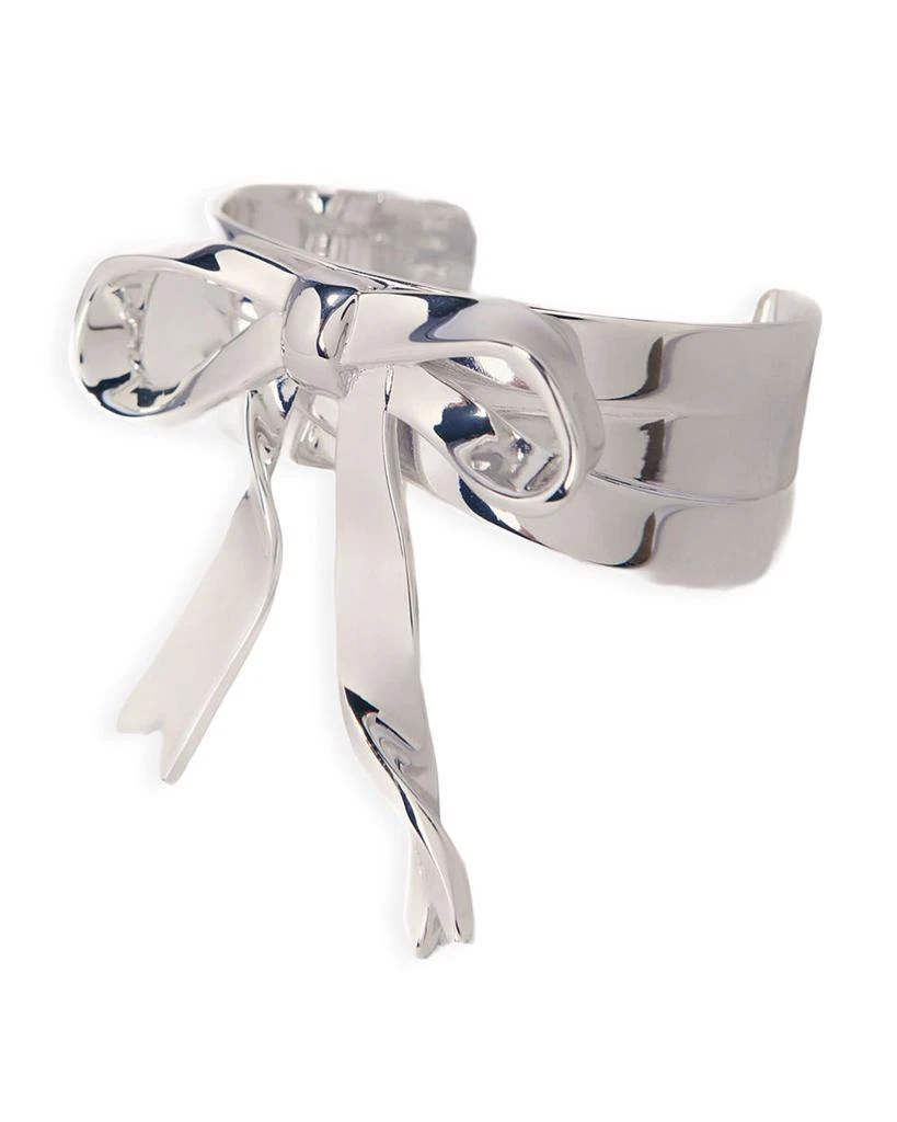 Maje Polished Bow Cuff Bangle Bracelet 5