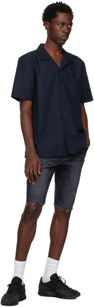 FRAME Black 'L'Homme Cut Off' Denim Shorts 4