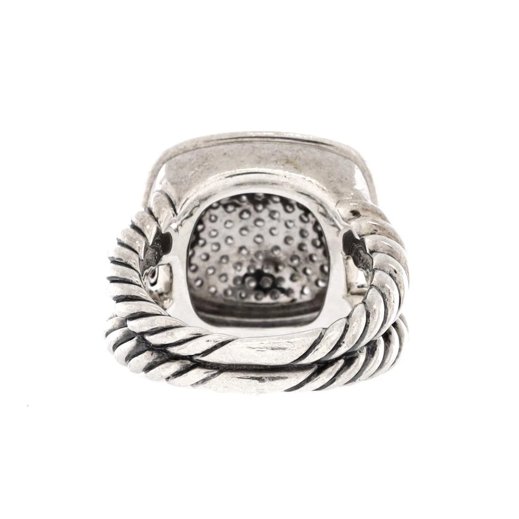 David Yurman Albion Ring Sterling Silver with Pave Diamonds 14mm 2