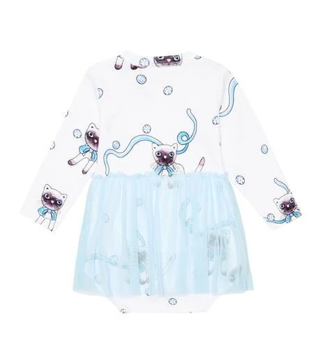 mini rodini cat dress Mini Rodini | black cat print dress