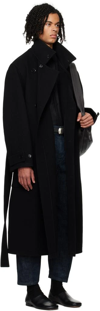 Lemaire Black Wrap Coat 2