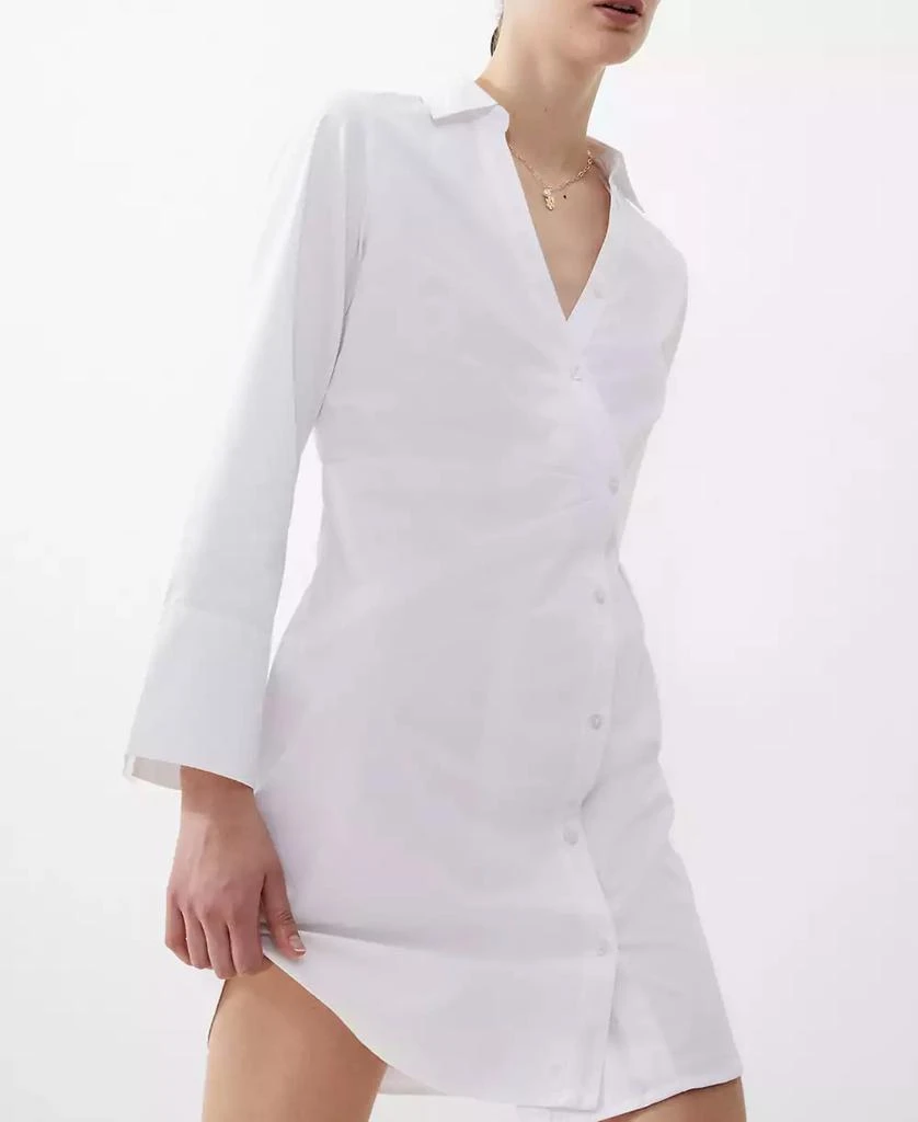French Connection Women's Isabelle Poplin Asymmetric Dress 4
