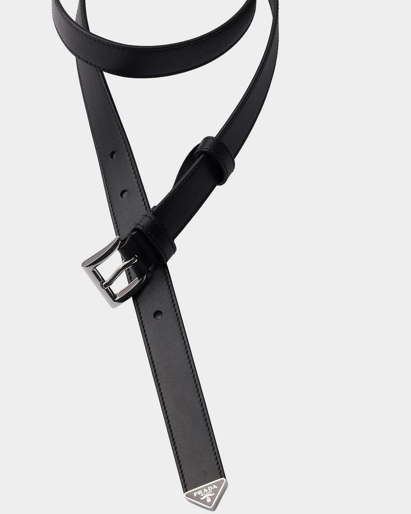 Prada Triangle Leather Belt 3