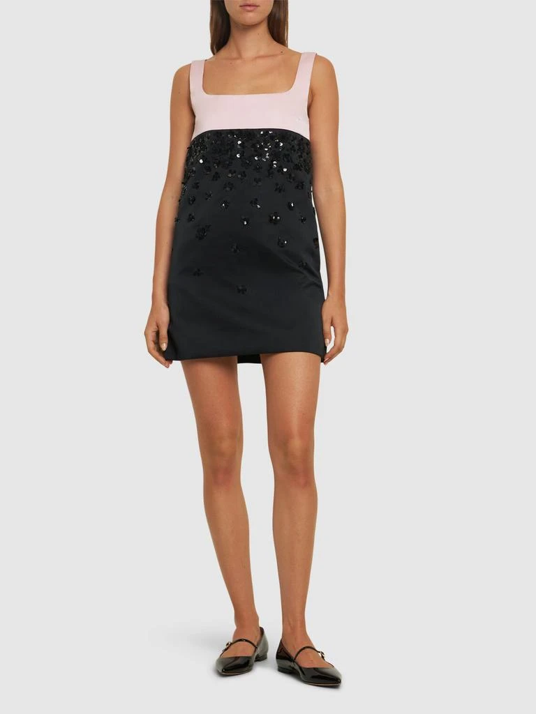 DES PHEMMES Embellished Duchesse Mini Dress 1