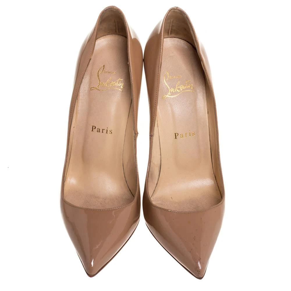 Christian Louboutin Christian Louboutin Beige Patent Leather So Kate Pumps Size 38.5 3