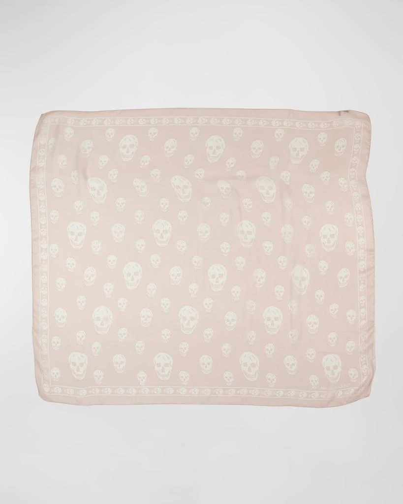 Alexander McQueen Silk Chiffon Skull Scarf 2