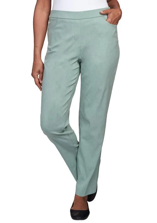 Alfred Dunner Dunner Womens St.moritz Soft Allure Fly Front Short Length Pants 1