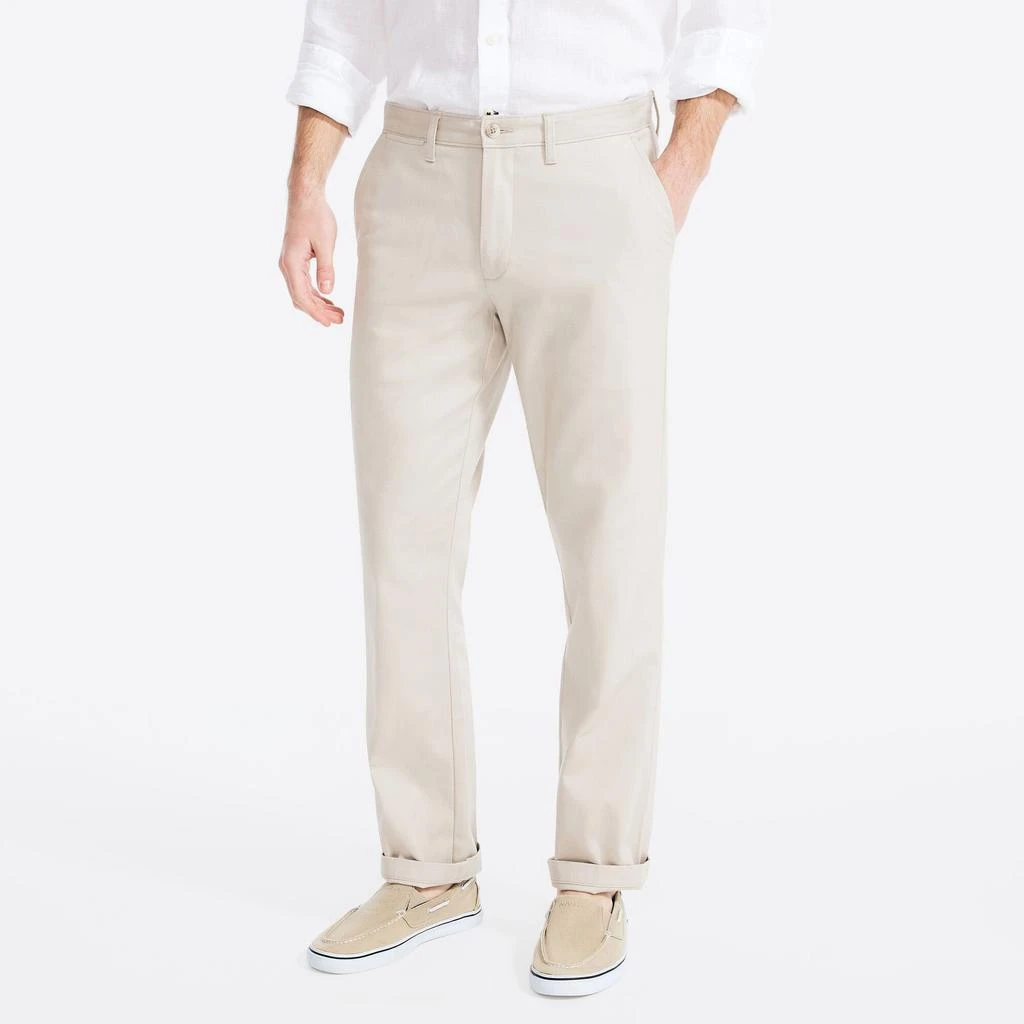 Nautica Mens Classic Fit Wrinkle-Resistant Deck Pant 1