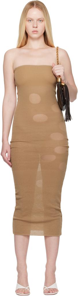 Paloma Wool Beige Artemas Midi Dress