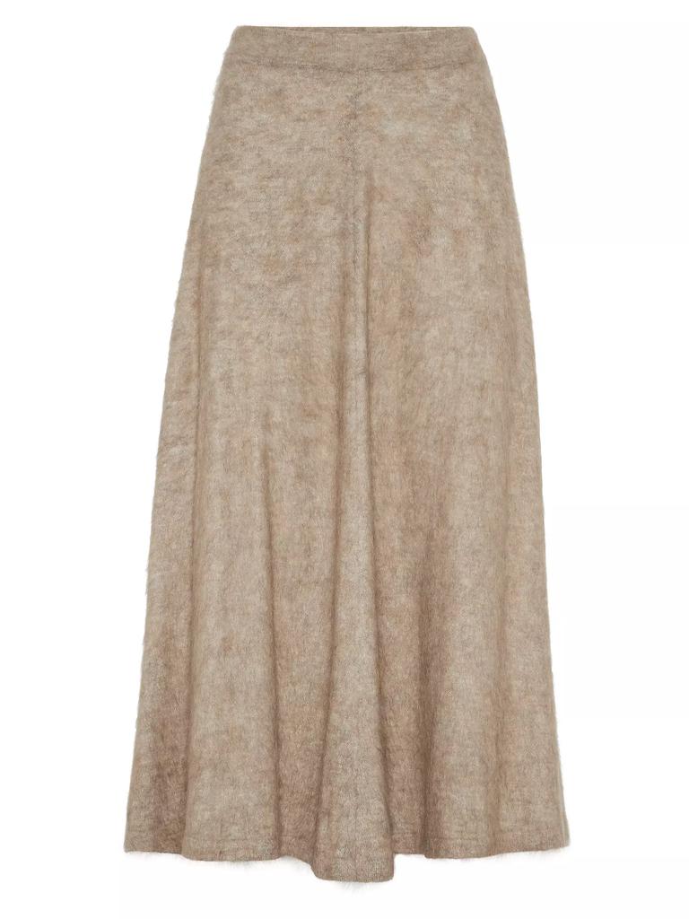 Brunello Cucinelli Mohair, Wool, Cashmere and Silk Skirt