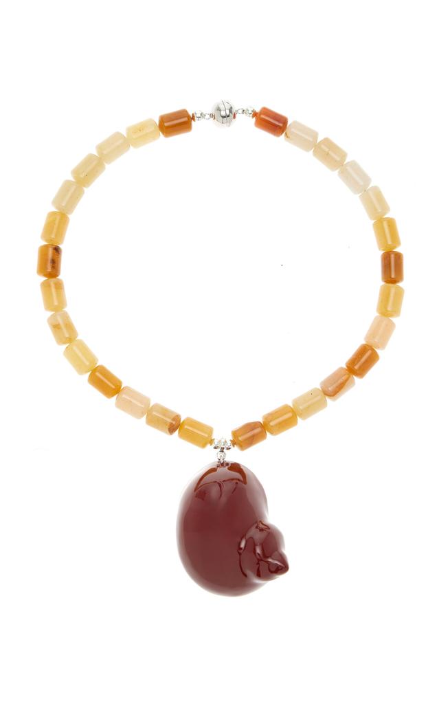 Julietta Julietta - Exclusive Paloma Jade EnamelNecklace - Yellow - OS - Moda Operandi - Gifts For Her