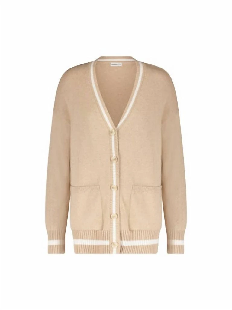 Minnie Rose Minnie Rose - Oversized Cardigan With Tipping 5