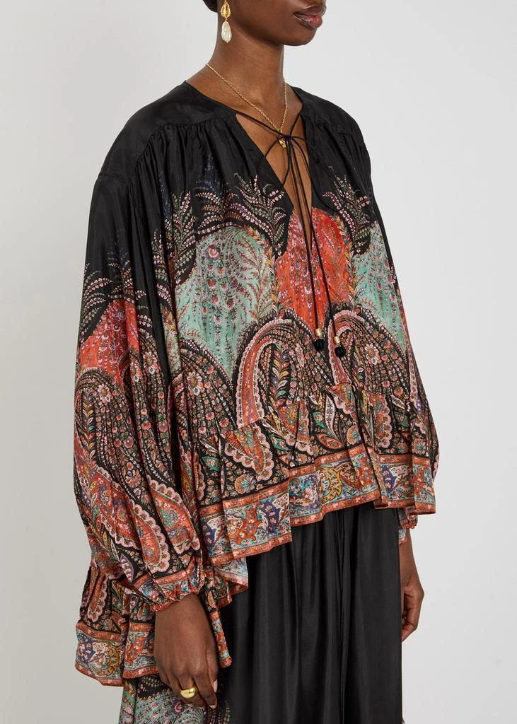 Zimmermann Rhiannon Ruffle Billow silk blouse 2