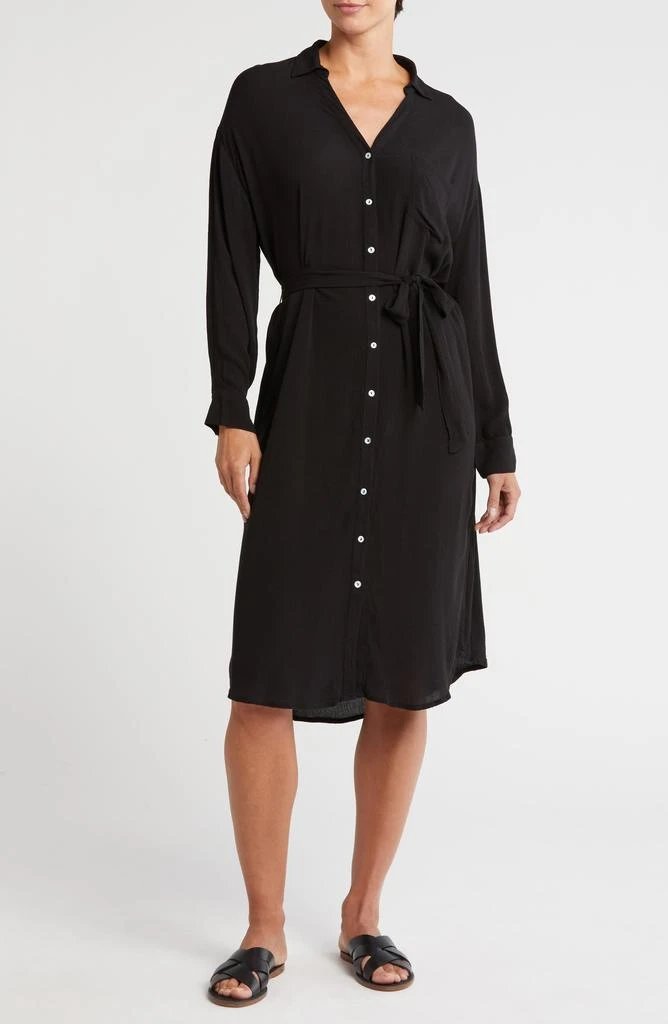 Elan Gauze Cover-Up Shirtdress 1