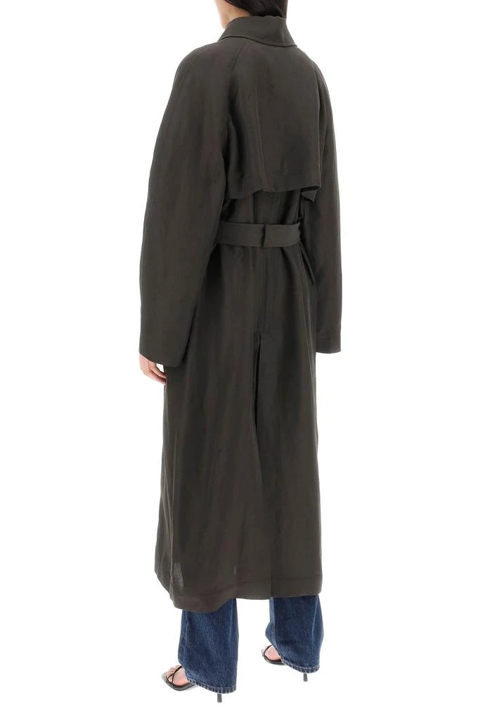 Totême lightweight linen blend coat 3