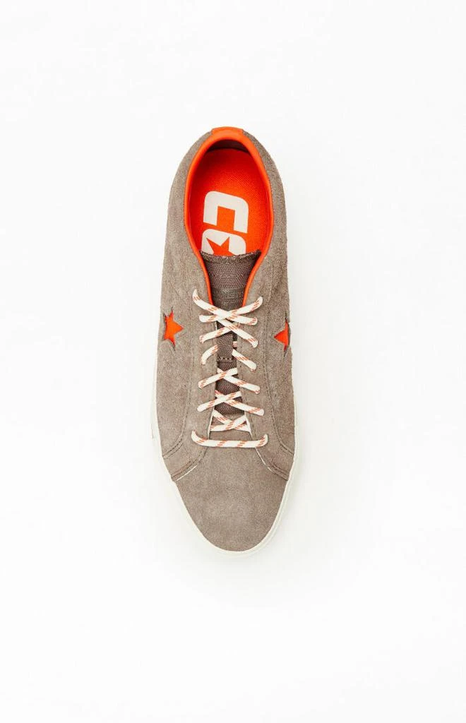 Converse Green One Star Pro Suede Shoes 5