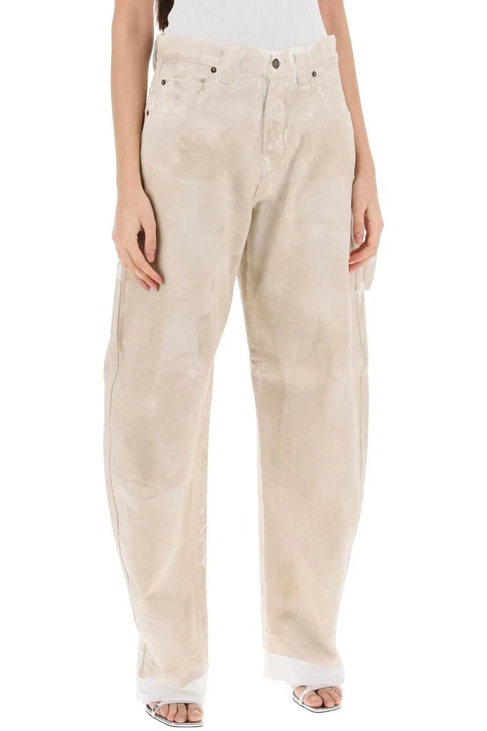 DARKPARK Darkpark audrey marble effect cargo jeans 2