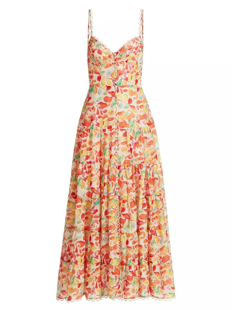 ASTR Tazia Floral A-Line Midi-Dress 1