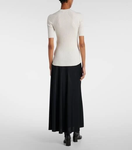 Jil Sander Ribbed-knit silk sweater 3