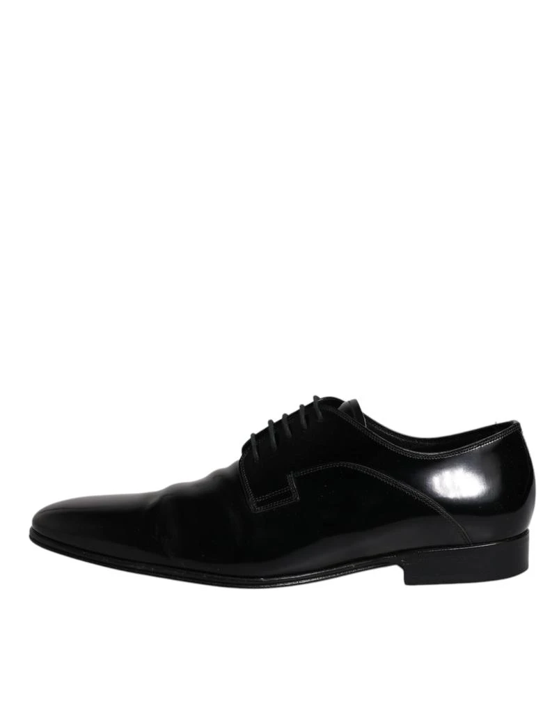 Dolce & Gabbana Patent Leather Derby Men Dress Men's Shoes (Pre-Owned) 6