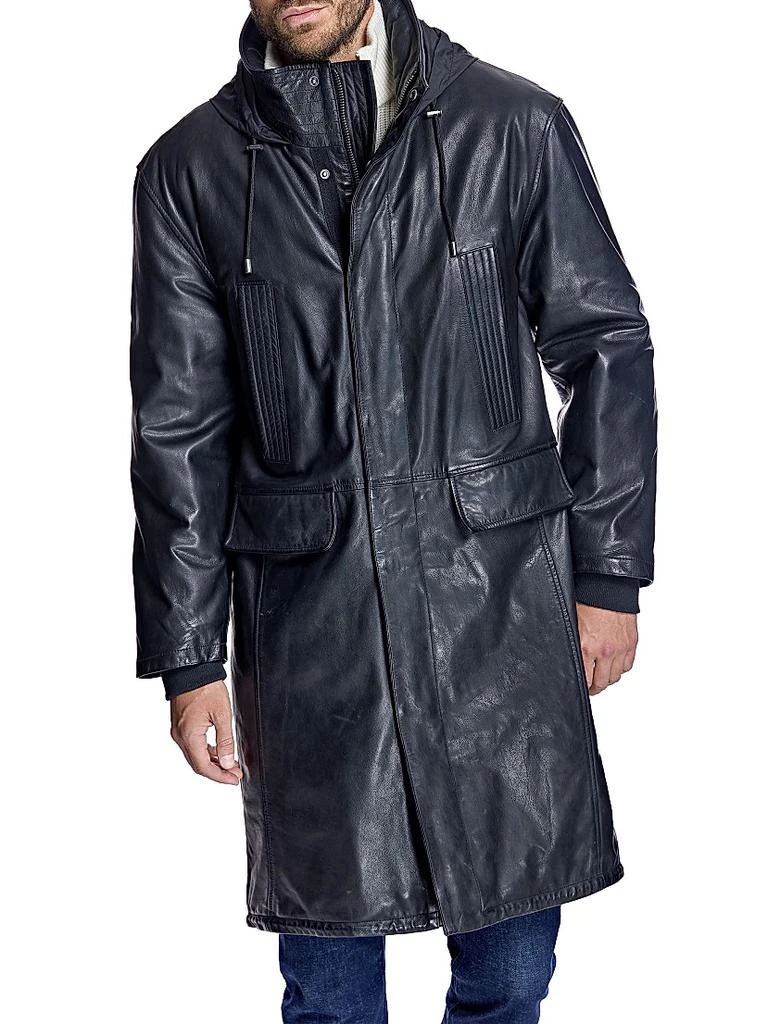 Maximilian Men
s Leather Parka Jackets 5