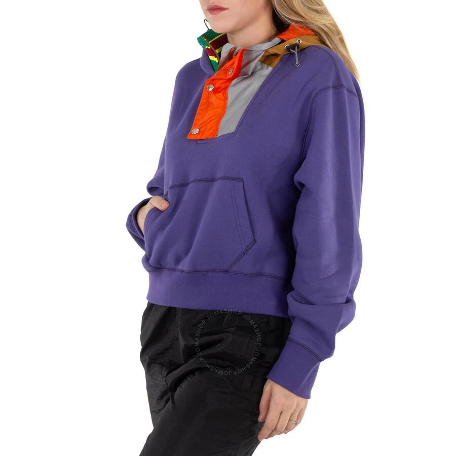 Kolor Kolor Ladies Light Purple Panelled Cotton Hoodie, Brand Size 3 (Large) 2