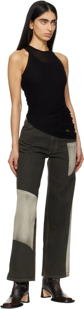 Eckhaus Latta Gray Wide Leg Jeans 4