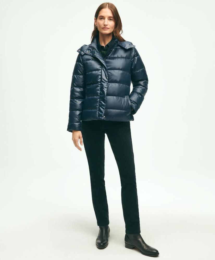Brooks Brothers Down Hooded Puffer Coat