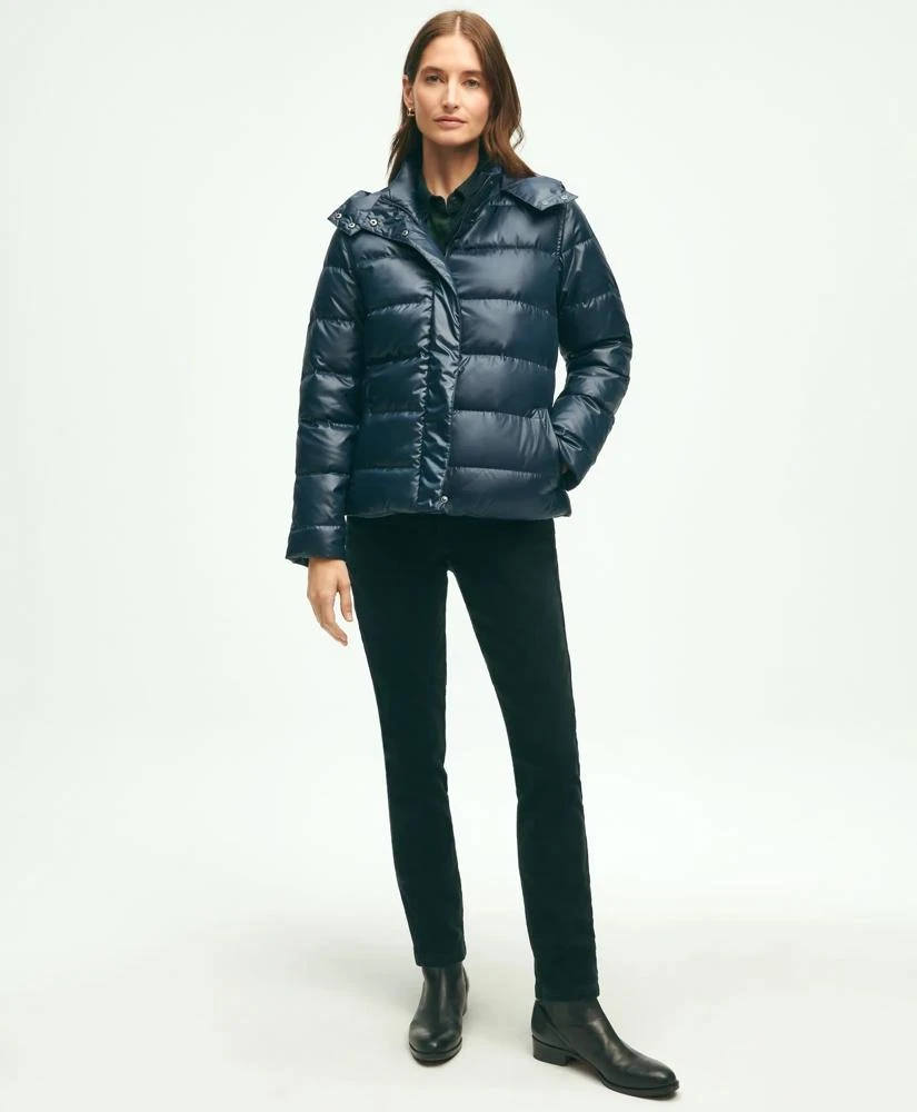 Brooks Brothers Down Hooded Puffer Coat 2