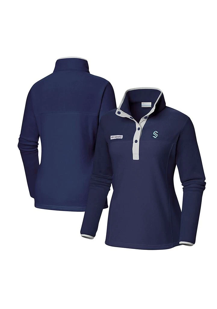 Columbia NHL Deep Sea Seattle Kraken Benton Springs Half-Snap Jacket