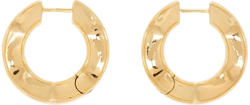 Bottega Veneta Gold Hoop Earrings 1