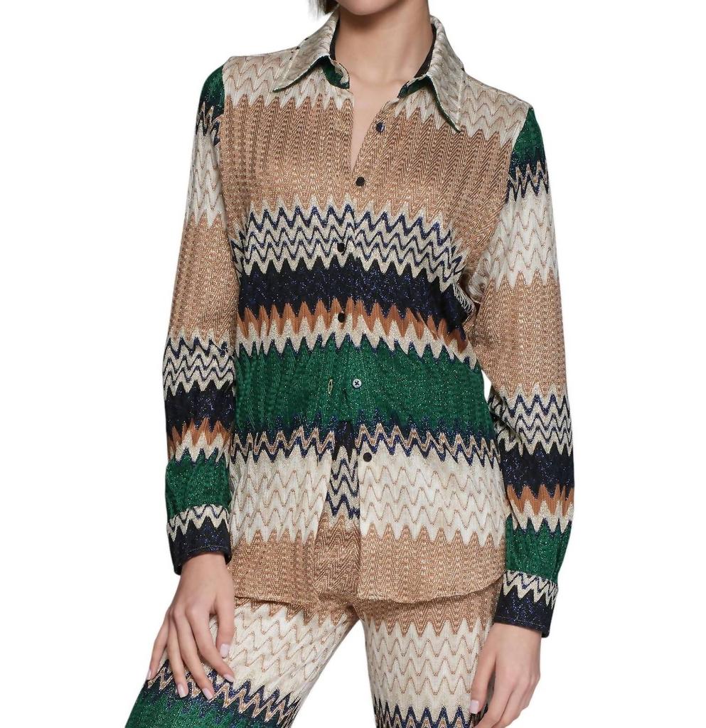 VILAGALLO Vilagallo - SPIKES PRINT TOP