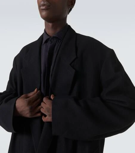 Lemaire Oversized virgin wool twill overcoat 5