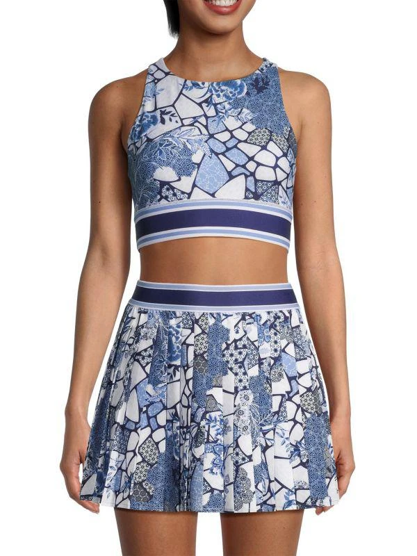 Johnny Was Wild Bloom Floral Reversible Sports Bra 1