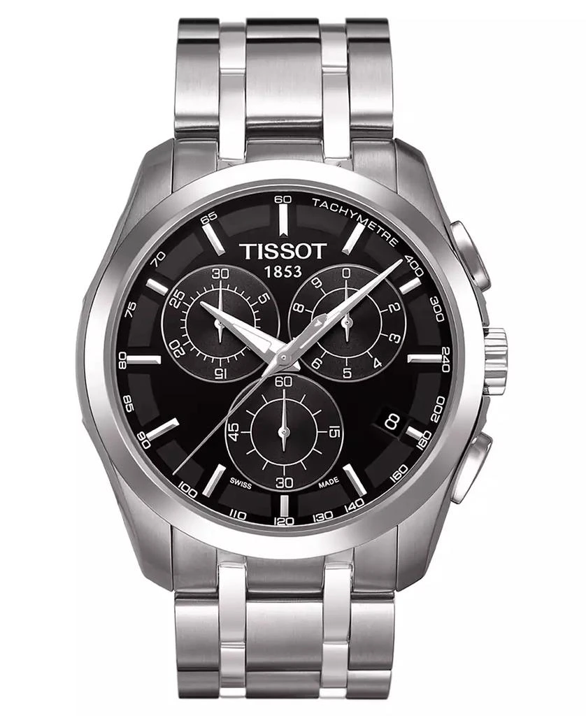 Tissot Men's Chronograph Stainless Steel Bracelet Watch 41mm 1