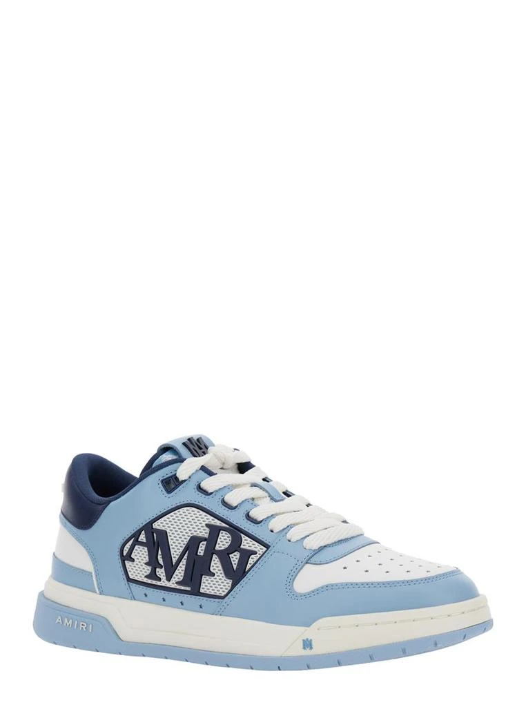 AMIRI Light Blue  Low Top Sneakers With Contrasting Logo Lettering In Cotton Man 2