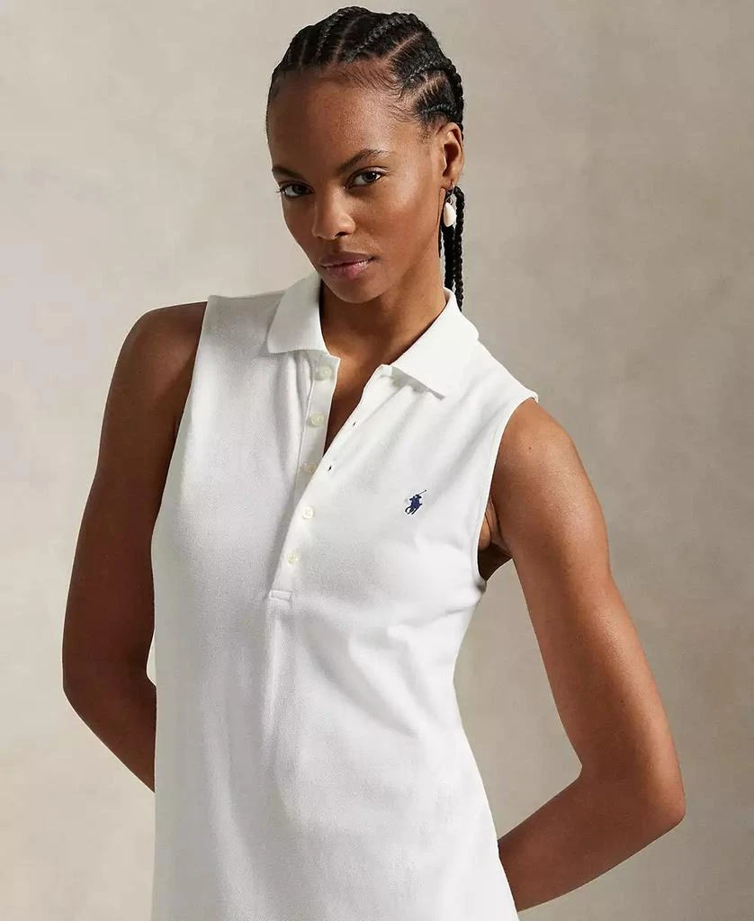 Ralph Lauren Women's Stretch-Cotton Sleeveless Polo Dress 3