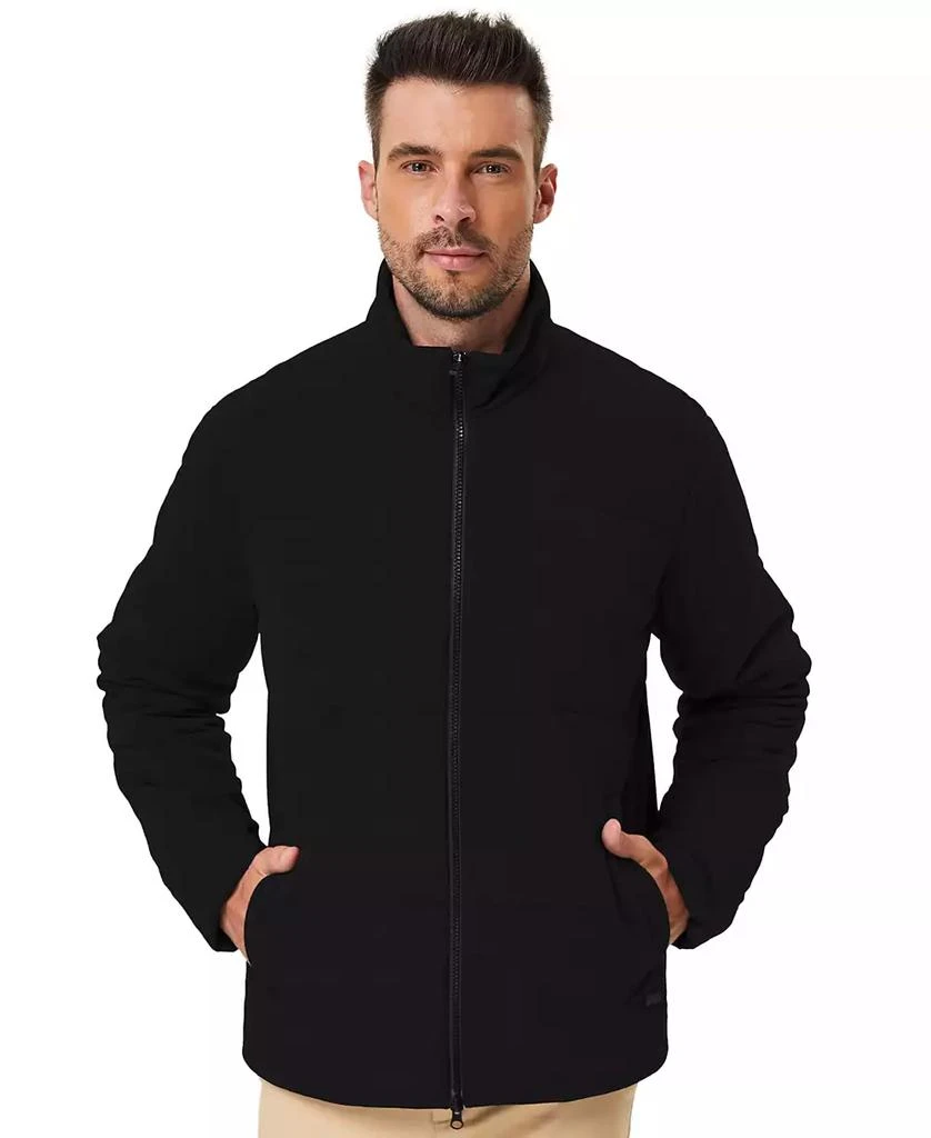 HAWKE 
CO Men
s Quilted Stretch Full-Zip Jacket 1
