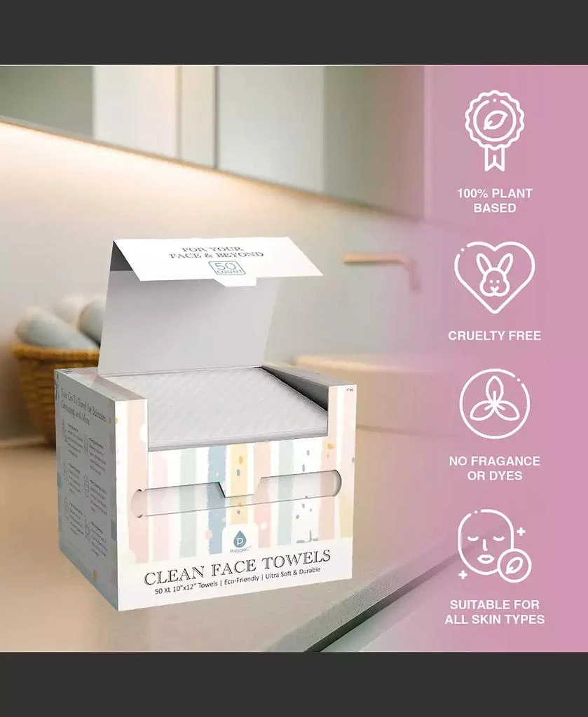 PURSONIC Complete Head-to-Toe Cleansing Set – Advanced Facial Brush + Clean Towels + Body Brush 6