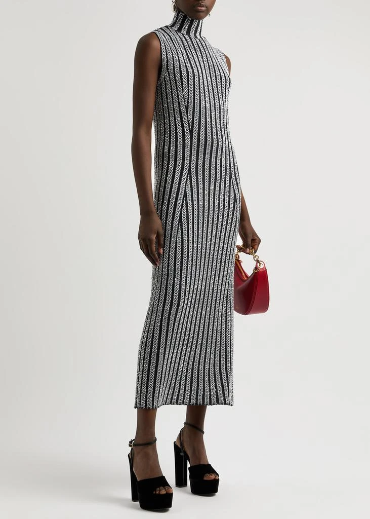 Missoni Striped sequin-embellished knitted midi dress 4