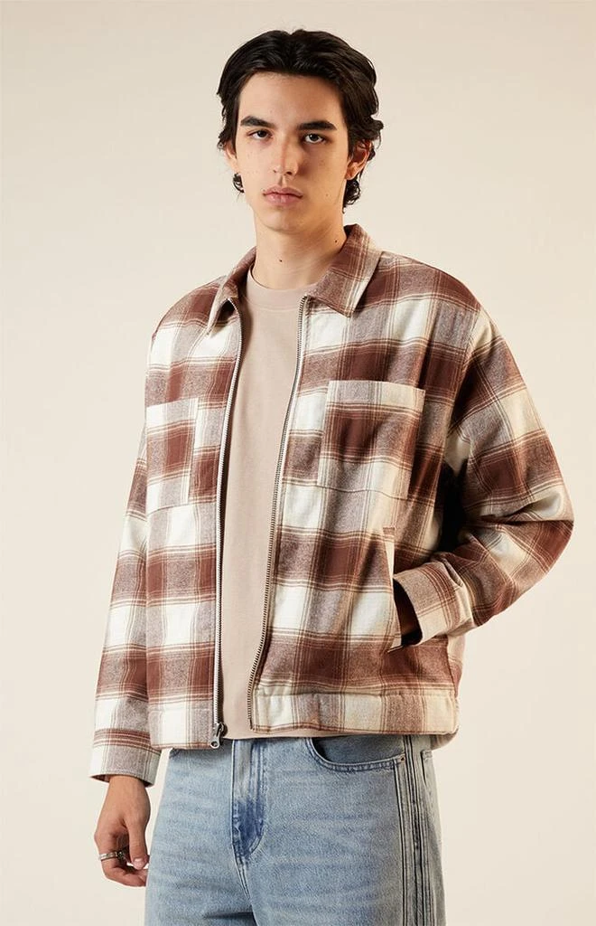 PacSun Niko Plaid Overshirt Jacket 1