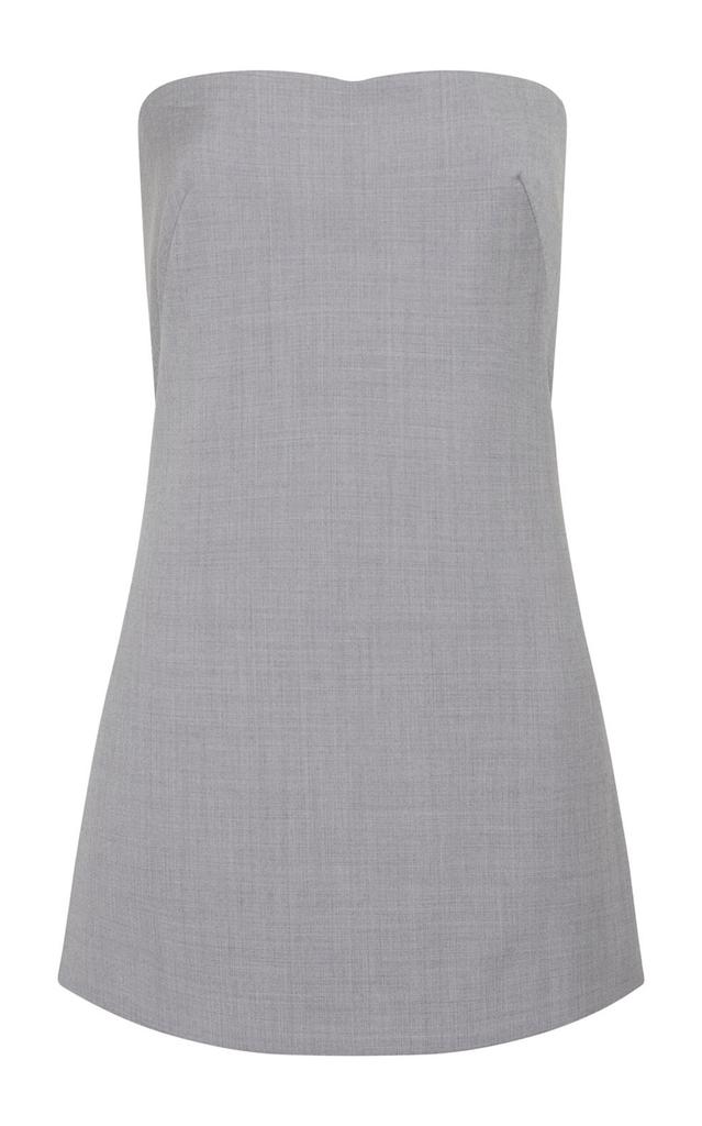 St. Agni St. Agni - Strapless Wool-Blend Top - Grey - L - Moda Operandi
