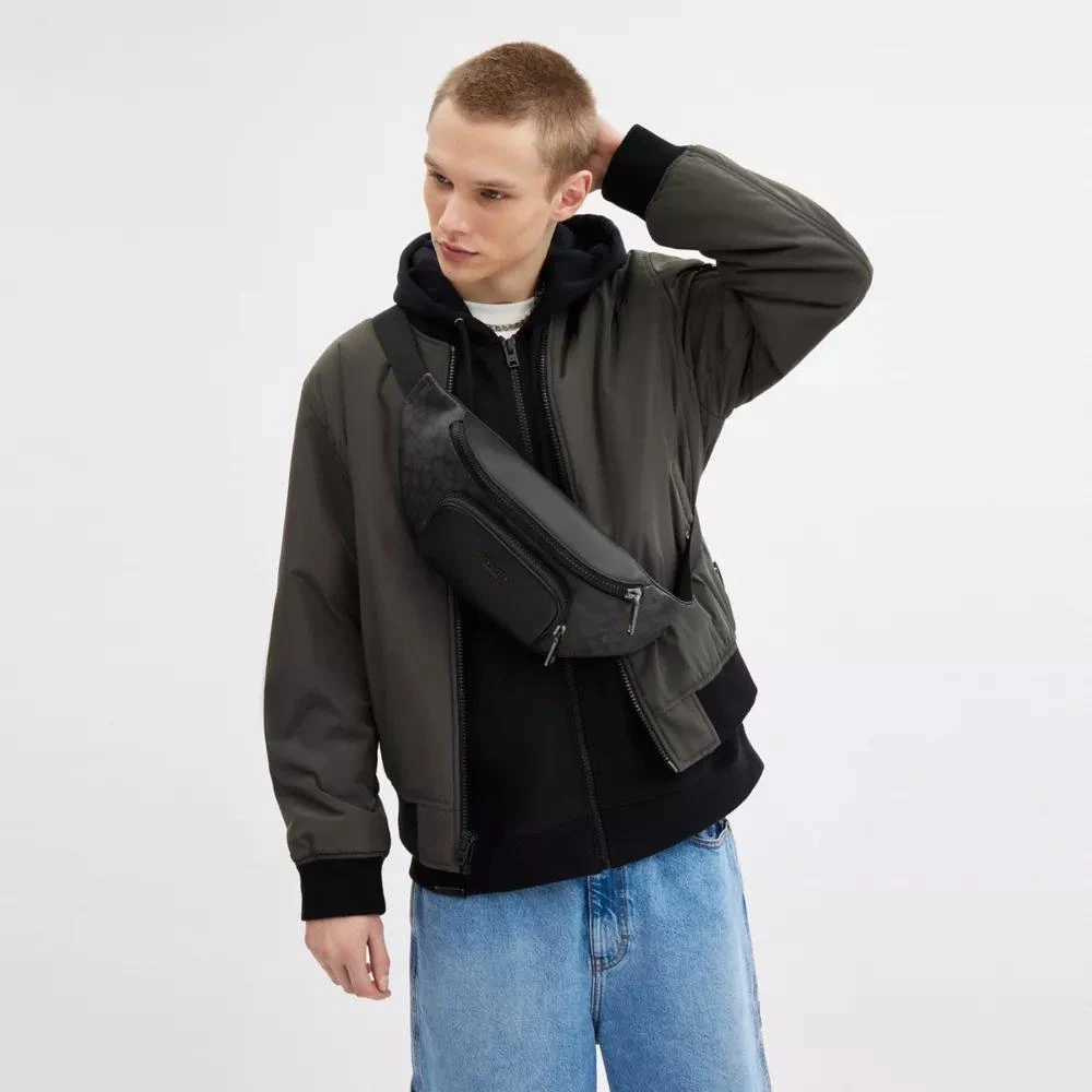 Racer Belt Coach Outlet Mens Fanny Pack Coach Men's Track Belt Bag