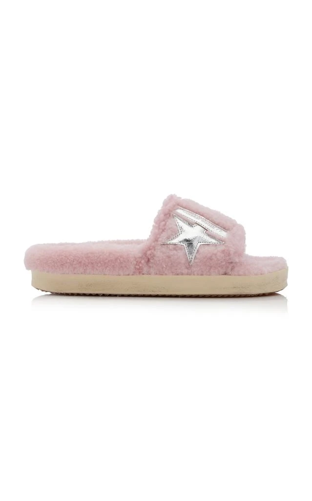Golden Goose Golden Goose - Poolstar Shearling Slide Sandals - Pink - IT 35 - Moda Operandi 1