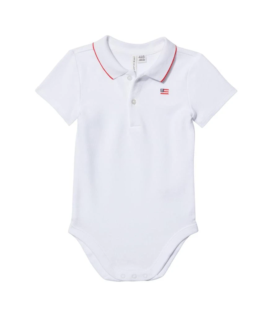 Janie and Jack Flag Polo Bodysuit (Infant) 1