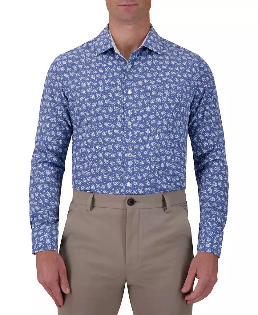 Report Men
s Slim-Fit Floral-Print Shirt 1