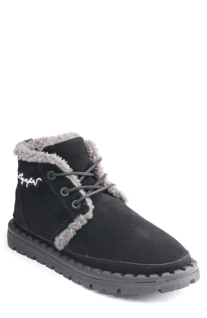 KARL LAGERFELD PARIS Suede Faux Shearling Lined Chukka Boot 1