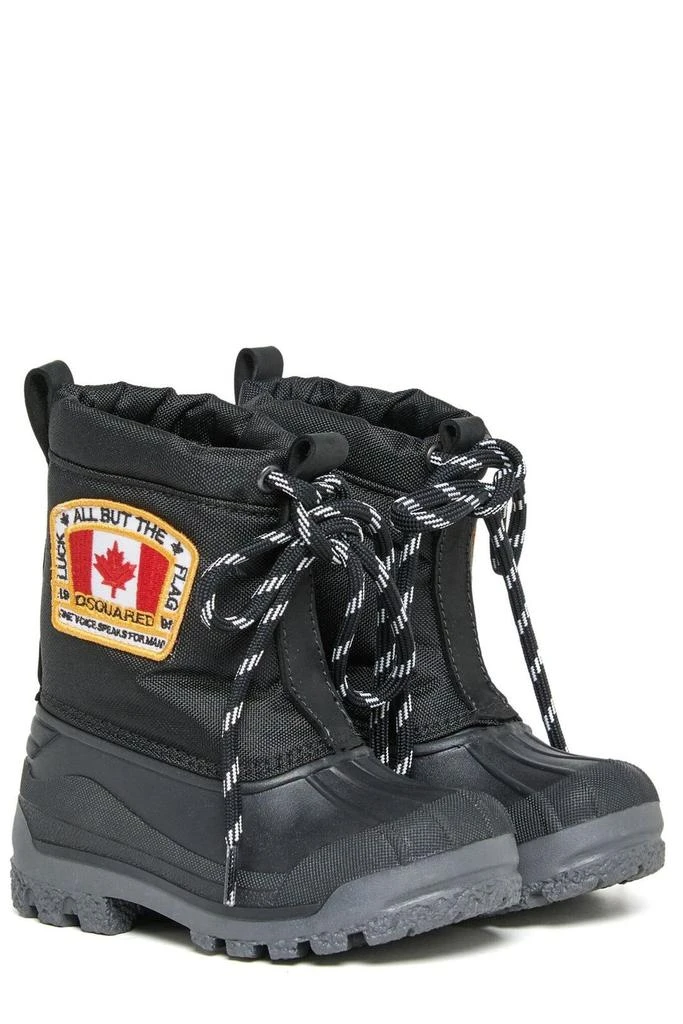 DSQUARED2 Dsquared2 Kids Logo Patch Lace-Up Boots 2