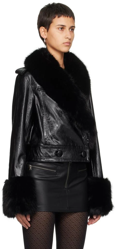 Stand Studio Black Rosalyn Faux-Leather Jacket 2